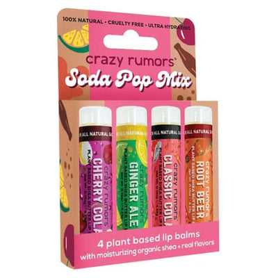 Crazy Rumors Lip Balm SODA POP MIX - 4 PACK - Yes Apparel