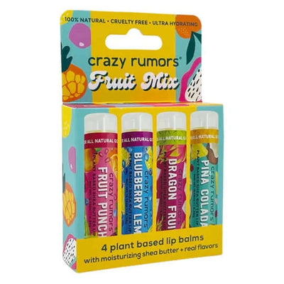 Crazy Rumors Lip Balm FRUIT MIX - 4 PACK - Yes Apparel